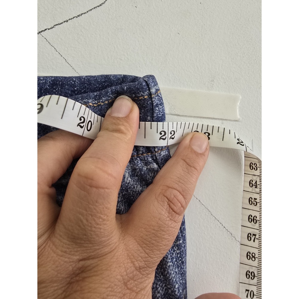 AnyBody Women's Plus 2X Indigo Wash Denim Effect French Terry Jeans - Picture 3 of 9